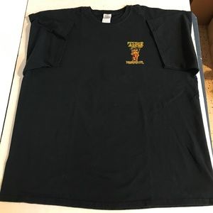 MEN'S SIZE XXL TIKI WARRIOR BLACK T-SHIRT